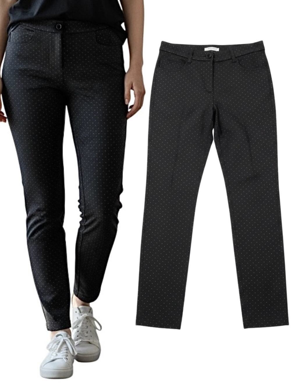 JEAN PAUL GAULTIER Textured Black Trouser Pants Size 8